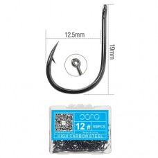 Рыболовные крючки №12 DONQL Iseama with Eye 100 шт Рыболовные крючки №12 DONQL Iseama with Eye 100 шт