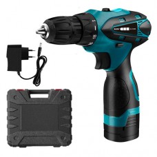 Шуруповерт аккумуляторный дрель Hilda 16.8В Li-ion 1350об 35Н/м, в кейсе