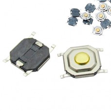 Кнопка тактовая 4х4x1.5 мм микрик SMD 4 контакта 100 шт Кнопка тактовая 4х4x1.5 мм микрик SMD 4 контакта 100 шт