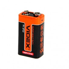 Батарейка VIDEX 9В крона CR-9V 6F22 солевая Батарейка VIDEX 9В крона CR-9V 6F22 солевая
