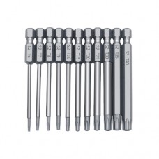 Бита для шуруповерта Torx Т6 Т7 Т8 Т9 Т10 Т15 Т20 Т25 Т30 Т35 Т40 75 мм 11шт Бита для шуруповерта Torx Т6 Т7 Т8 Т9 Т10 Т15 Т20 Т25 Т30 Т35 Т40 75 мм 11шт