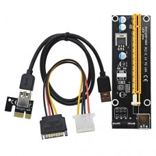 PCI-Express PCI-E 1X на 16X райзер V006 Molex USB 3.0 60см майнинг PCI-Express PCI-E 1X на 16X райзер V006 Molex USB 3.0 60см майнинг