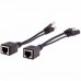 Сплиттер PoE Ethernet 5.5x2.1мм для CCTV камер 2 шт