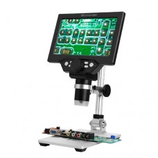 Микроскоп G1200 c дисплеем 7" на штативе портативный 1200X MicroSD Микроскоп G1200 c дисплеем 7" на штативе портативный 1200X MicroSD
