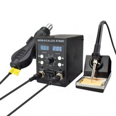 Паяльна станція NEWACALOX 8786D паяльник 60 Вт HAKKO 900 фен 750 Вт Паяльна станція NEWACALOX 8786D паяльник 60 Вт HAKKO 900 фен 750 Вт
