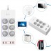 Zeoota ZLD-64EU-W умный сетевой фильтр удлинитель 6 розеток 4 USB
