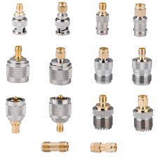 Переходник антенны BNC SMA PL259 SMA SO239 Тип N 14 шт Переходник антенны BNC SMA PL259 SMA SO239 Тип N 14 шт