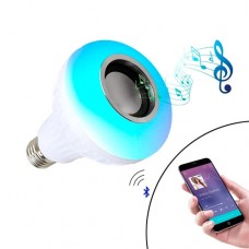 Умная LED RGB Лампа с Bluetooth динамиком 6+3Вт, пультом ДУ, музыкальная