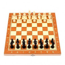 Игра настольная шахматы шашки нарды 3в1 34x34см дерево