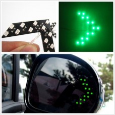 LED указатели поворота зеркала заднего вида зеленые