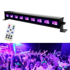Ультрафиолетовая лампа для дискотек 27Вт 40см 9LED DMX512 Ультрафиолетовая лампа для дискотек 27Вт 40см 9LED DMX512