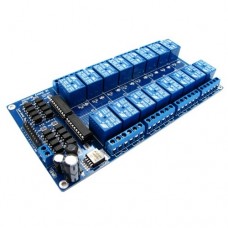 Реле 12в 16 каналов модуль для Arduino PIC ARM Реле 12в 16 каналов модуль для Arduino PIC ARM