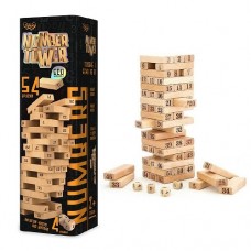 Настольная игра Дженга Башня Jenga Number Tower Джанга NT-01U, 54 бруска Настольная игра Дженга Башня Jenga Number Tower Джанга NT-01U, 54 бруска