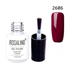 Гель лак для ногтей Rosalind 7мл 2606 бордовый Гель лак для ногтей Rosalind 7мл 2606 бордовый