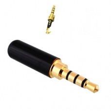 Штекер 3.5мм TRRS mini-jack джек стерео 4pin металлический корпус Штекер 3.5мм TRRS mini-jack джек стерео 4pin металлический корпус
