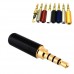 Штекер 3.5мм TRRS mini-jack джек стерео 4pin металлический корпус Штекер 3.5мм TRRS mini-jack джек стерео 4pin металлический корпус