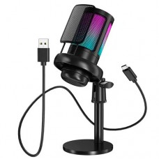 Микрофон конденсаторный ME6S с RGB подсветка поп-фильтр