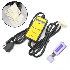 AUX адаптер для магнитолы QX003 для 14пин Honda Acura USB MP3