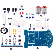 Робот BEAM Трек машинка ездящая по линии D2-5 Kit СОБЕРИ САМ DIY Робот BEAM Трек машинка ездящая по линии D2-5 Kit СОБЕРИ САМ DIY