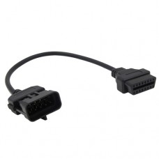 Переходник с OBD2 16pin мама на Opel 10pin папа Переходник с OBD2 16pin мама на Opel 10pin папа