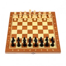 Игра настольная шахматы шашки нарды 3в1 29x29см дерево