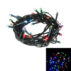 Гирлянда светодиодная новогодняя цветная 80 LED 4м