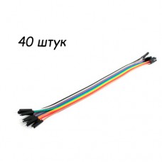 Dupont Дюпон, 40шт, кабель папа-мама 20см для Arduino Dupont Дюпон, 40шт, кабель папа-мама 20см для Arduino
