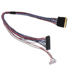 Кабель шлейф LVDS I-PEX 40pin 2канала 6бит для ЖК матриц 15.6-19 Кабель шлейф LVDS I-PEX 40pin 2канала 6бит для ЖК матриц 15.6-19