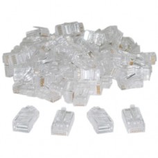 Коннектор сетевого кабеля RJ45 8P8C 100 шт Коннектор сетевого кабеля RJ45 8P8C 100 шт