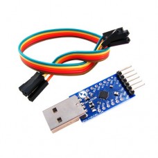 Адаптер USB-UART TTL CP2104 6 pin для прошивки Arduino и микроконтроллеров Адаптер USB-UART TTL CP2104 6 pin для прошивки Arduino и микроконтроллеров