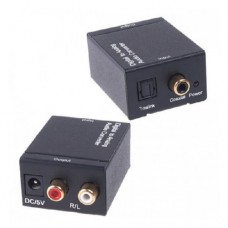 Конвертер ЦАП Toslink S/PDIF коаксиал - RCA с оптики на тюльпаны Конвертер ЦАП Toslink S/PDIF коаксиал - RCA с оптики на тюльпаны
