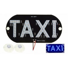 Автомобильное LED табло табличка Такси 12В синяя