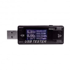 USB тестер тока, напряжения, мощности, энергии мАч Втч 4-30В 0-5А