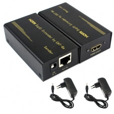 Удлинитель HDMI по витой паре RJ45 активный до 60м 1080p Удлинитель HDMI по витой паре RJ45 активный до 60м 1080p
