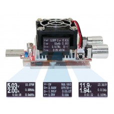 JUWEI 35 вт 4 -24 В QC2.0 QC3.0 USB тестер с регулируемой нагрузкой