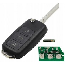 Ключ брелок 1J0959753DA ID48 с платой Volkswagen Seat Skoda Ключ брелок 1J0959753DA ID48 с платой Volkswagen Seat Skoda