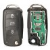 Ключ 5K0837202AD ID48 для Volkswagen Seat Skoda 2000-2011р
