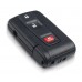 Ключ корпус Toyota Prius 2004-2009 TOY43 без платы
