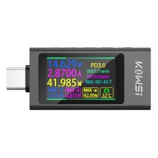 Тестер USB Kowsi KWS-X1 Type-C PD QC 4.0 измерения тока напряжения мощности Тестер USB Kowsi KWS-X1 Type-C PD QC 4.0 измерения тока напряжения мощности